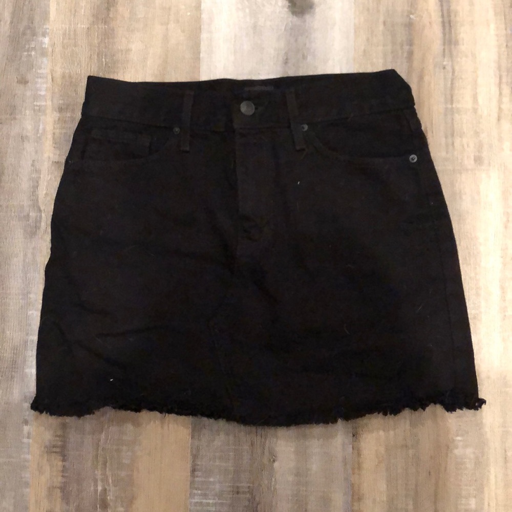 Just Black Black Denim Skirt